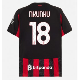 Pánské fotbalový oblečení AC Milan Christopher Nkunku #18 Domácí košile 2025-26 Krátkým Rukávem